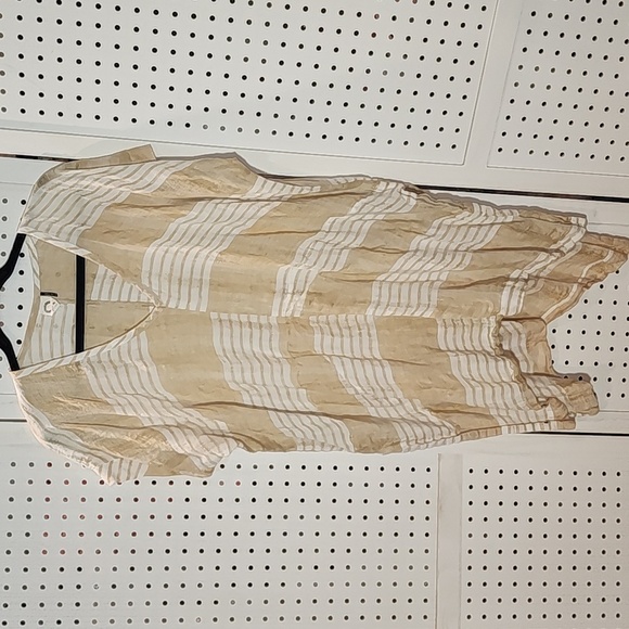 Anthropologie Akemi & Kin 100% Linen Tunic Top Size Medium Lagenlook Dolman - Picture 1 of 10